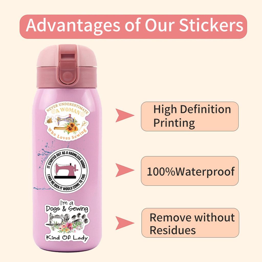 55pcs Suitcase Stickers Waterproof Stickers Scooter Computer Tablet Cartoon Decoration