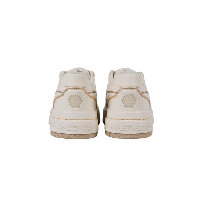 New LiNing Badfive Low Top Skateboard Shoes Men's Ecru ABCU005-6