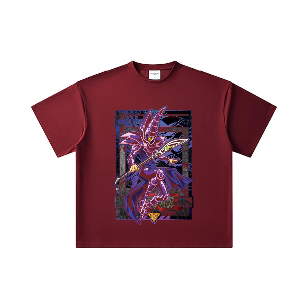 260 GSM Double Yarn 32 Count 100% Cotton Yu-Gi-Oh V5 Mago Oscuro Print Unisex Heavy Cotton T Shirt