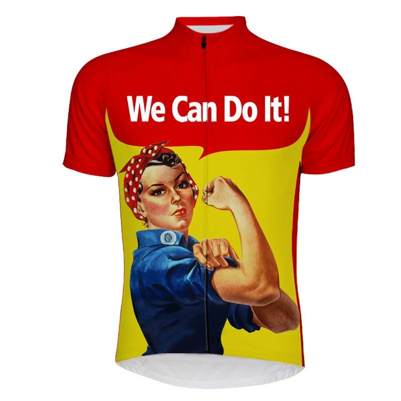 Mens Womens Cycling Jersey Short Sleeve Quick Dry Road Bike Apparel Team Custom Fit XS красный