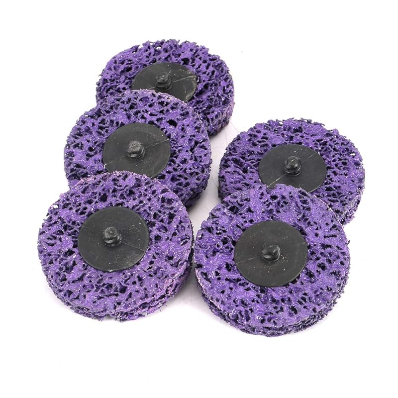 5pcs of 3 Inch Strip Disc Rust Removal Wheel Surface Conditioning Rust Paint Remove Clean Angle Grinder Disc Wheel (Black)