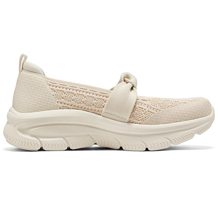 Skechers Modern DLux Comfortable Soft Versatile Low-Top Casual Shoes Women Sneaker Beige 159117-NAT