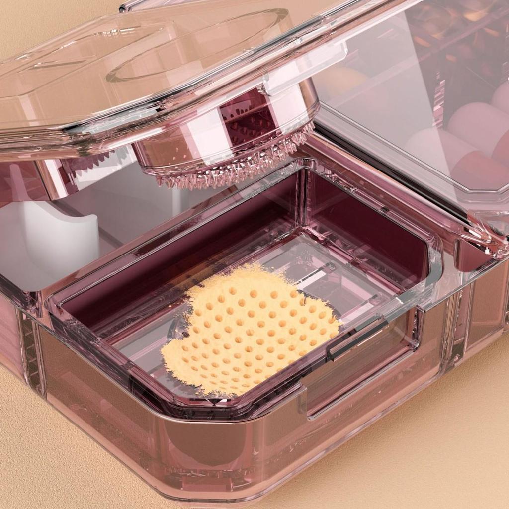 Compact 4-in-1 Pill Organizer: Dispenser, Cutter, Grinder, Storage Box