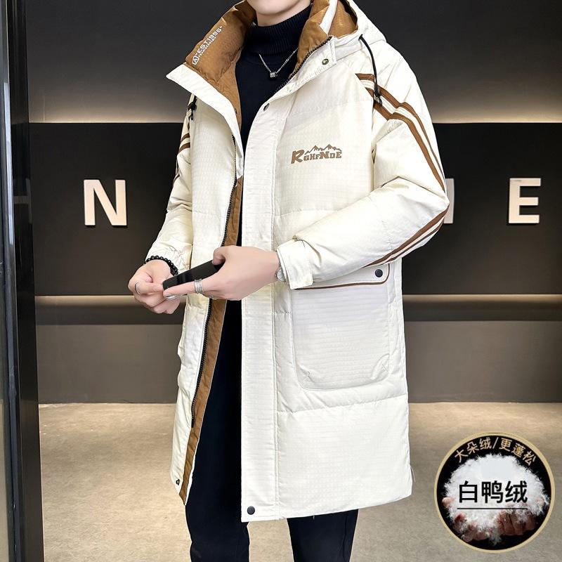 

2025 Пуховик Мужской Пух Белой Утки Капюшон Уличный Досуг Пара Рабочая Одежда Утолщенный Теплый Свободный Универсальный XXXXL