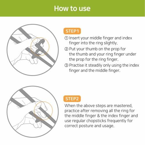 Edison Friends Left-Handed Training Chopsticks - Beginner's Helper, Brain Training, Easy Practice Chopsticks - Made in Korea