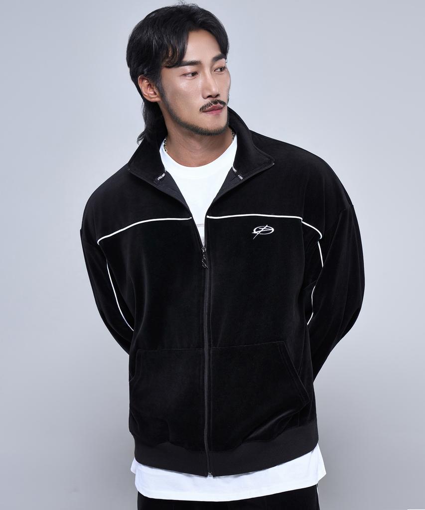 Physical Garments P2583 Velour Track Jacket [Black]