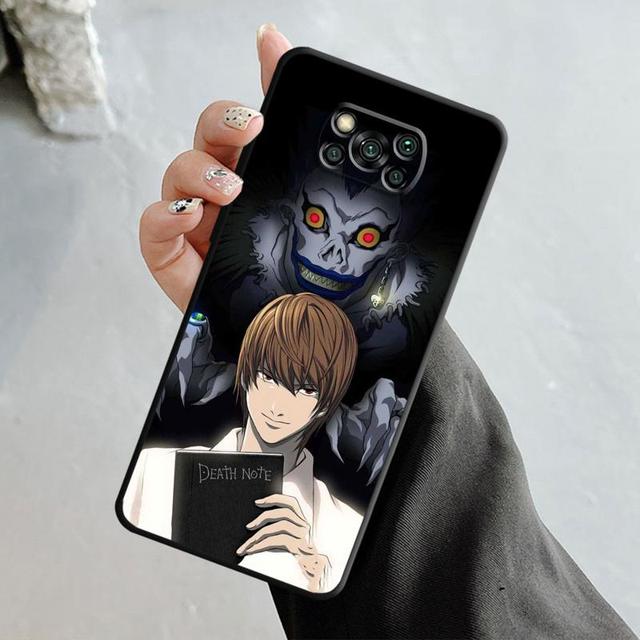 Telefon Fall Für Xiaomi Poco X3 Nfc X4pro M3 C40 Für Mi 12 11 10 10t 8 Note10 Lite 11ultra 11t Pro F1 Anime Death Note L Licht