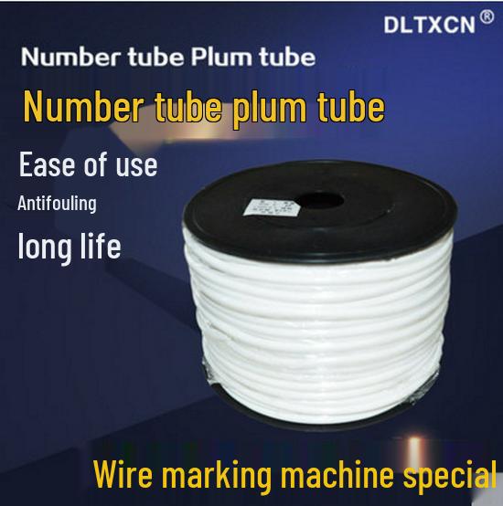 

Белая зубчатая печатная ПВХ трубка для идентификации проводов с проволокой «слива» 1.5/2.5/4 1.5 sq mm sample 10m