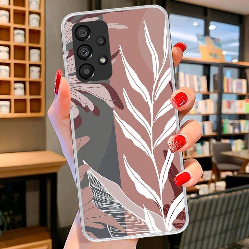 Abstract Women Face Line Phone Case For Samsung Galaxy A17 A37 A57 A16 A26 A36 A56 A15 A25 A35 A55 A14 A24 A34 A54 A13 A23 A33 A