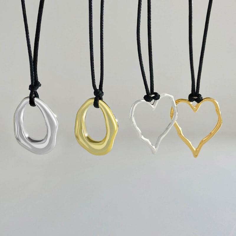 Irregular Pendant Necklaces Chain Necklaces CCB Material Pendant Necklace Neck Jewelry Perfect Gift for Fashion Lover