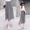 Summer Women's New High Waist Slimming Chiffon A-line Skirt Floral Half Length Skirt Medium Length Skirt