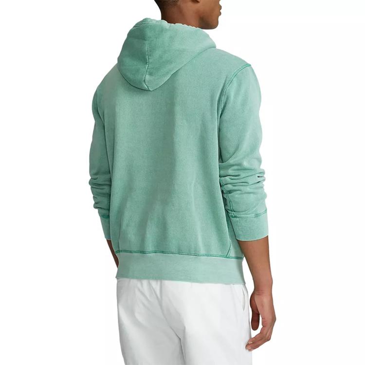 Polo Ralph Lauren Logo Embroidered Hoodie Men Hoodies Green 710793020-009