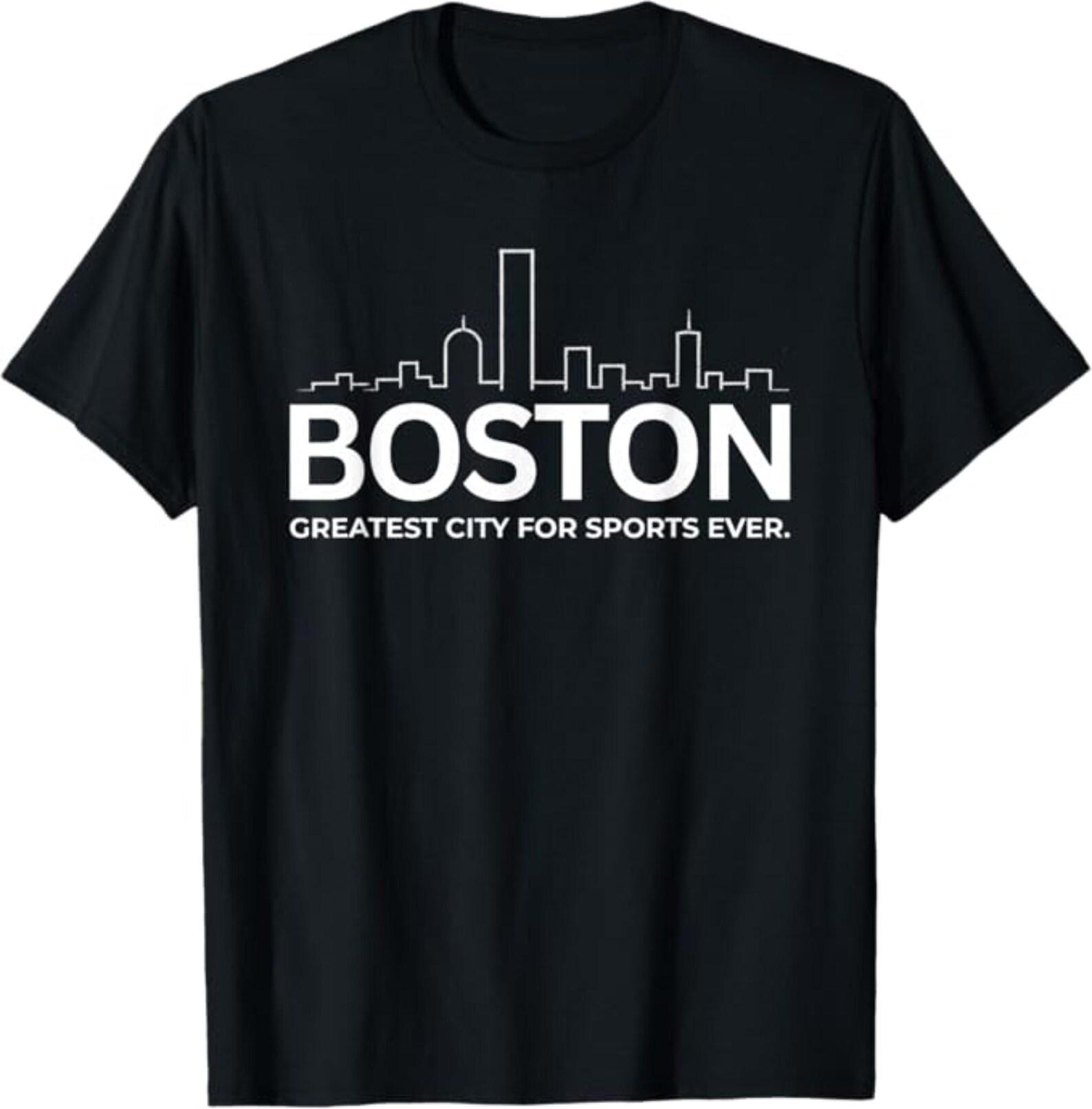 Boston Massachusetts Greatest City for Sports Ever T-Shirt | Boston Sports Fan Tee | New England Sports Pride Shirt, Boston fan gift S
