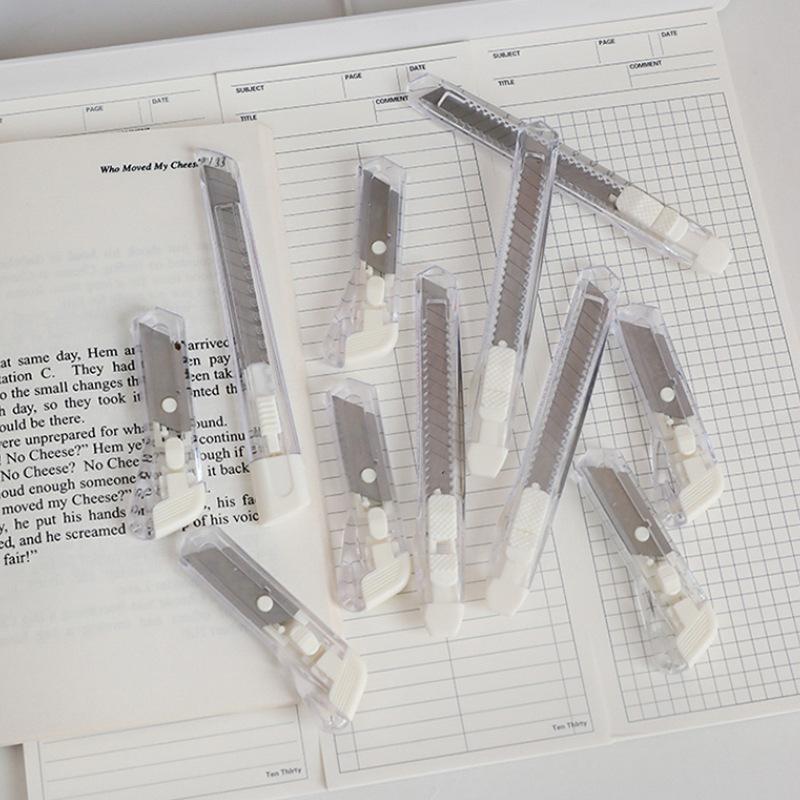 Muji-style Minimalist Utility Knife Mini Small Size Small Blade for Opening Packages and BoxesStudent Handcrafted Knife, Paper Cutter