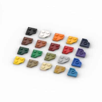 20 pièces MOC Pièces 26601 Plaque Plate 2x2 Coin coupé briques compatibles DIY Assemblage Blocs de Construction particule Enfant Puzzle jouet
