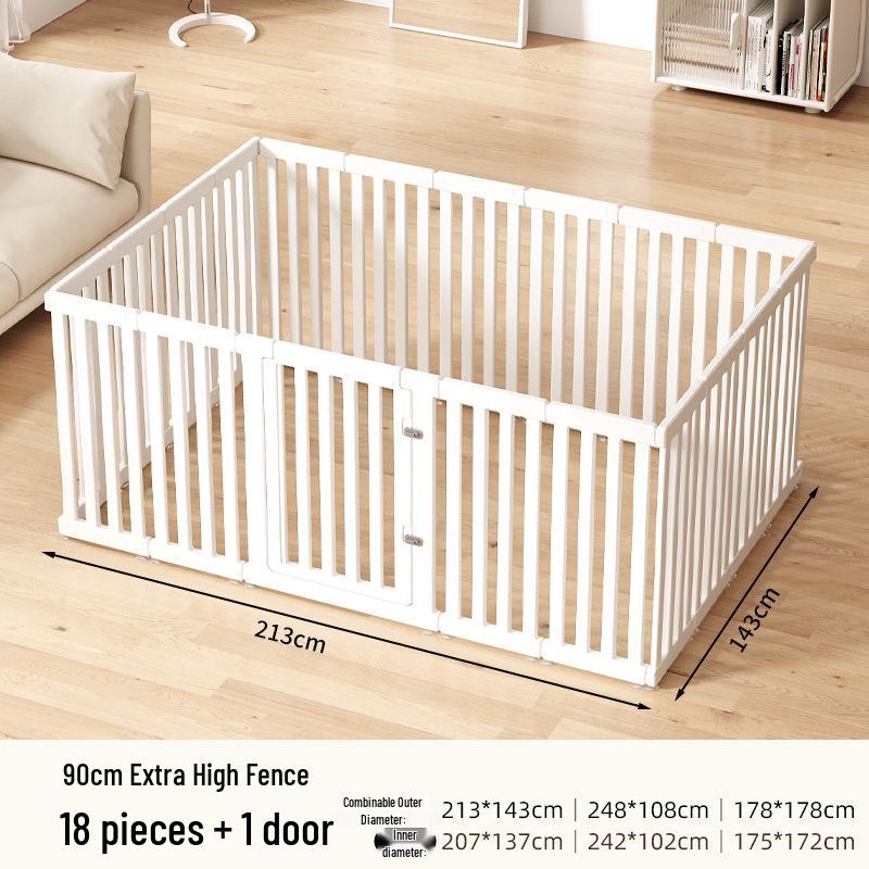 Super High 90cm Pet Fence with Large Buckle for Medium to Large Dogs - Resin Dog Cage Fence for Home Use