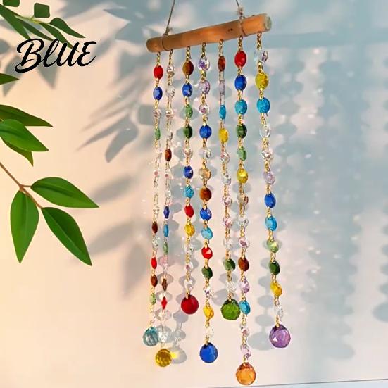 Unique Housewarming Gift for Home Crystal Suncatchers Window Crystals Hanging Suncatcher Colorful Glass Beads Chain Boho Wall Decor Wind Chimes