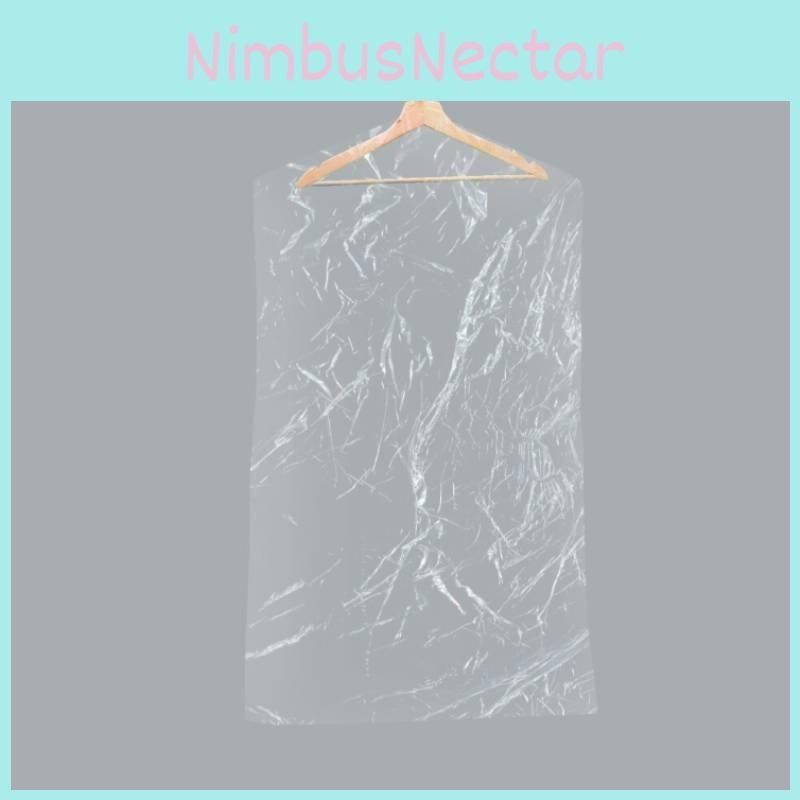 Transparent Dust 5pcs Cover Clothing With Plastic Material Suitable Daily Use