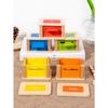 Baby Montessori Color Shape Sorting Toys Wooden Fine Motor Training Sensory Coin Box Magnetic Matching Games Educational Toys