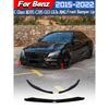 For Mercedes Benz C-Class C205 W205 A205 2015 2016 2017 2018 Automotive Front Bumper Spoiler Lip Divert Body Modification Kit