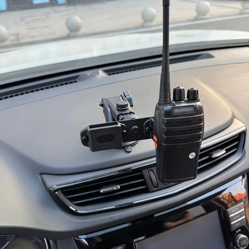 KFZ-Halterung für zwei Funkgeräte Universelle Fahrzeughalterung Halterständer Walkie-Talkies Autohalterung für Kommunikationsgeräte