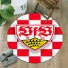 1pc Football Team (61) Print Round Carpet Chair Round Carpet Suitable for Bedroom Living Room Home Decorative Carpet