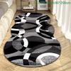 1 pièce Tapis abstrait moderne de luxe, Tapis d'intérieur durable, antidérapant, lavable, pour toutes les saisons, Décoration d'Halloween, de Thanksgiving, de Noël
