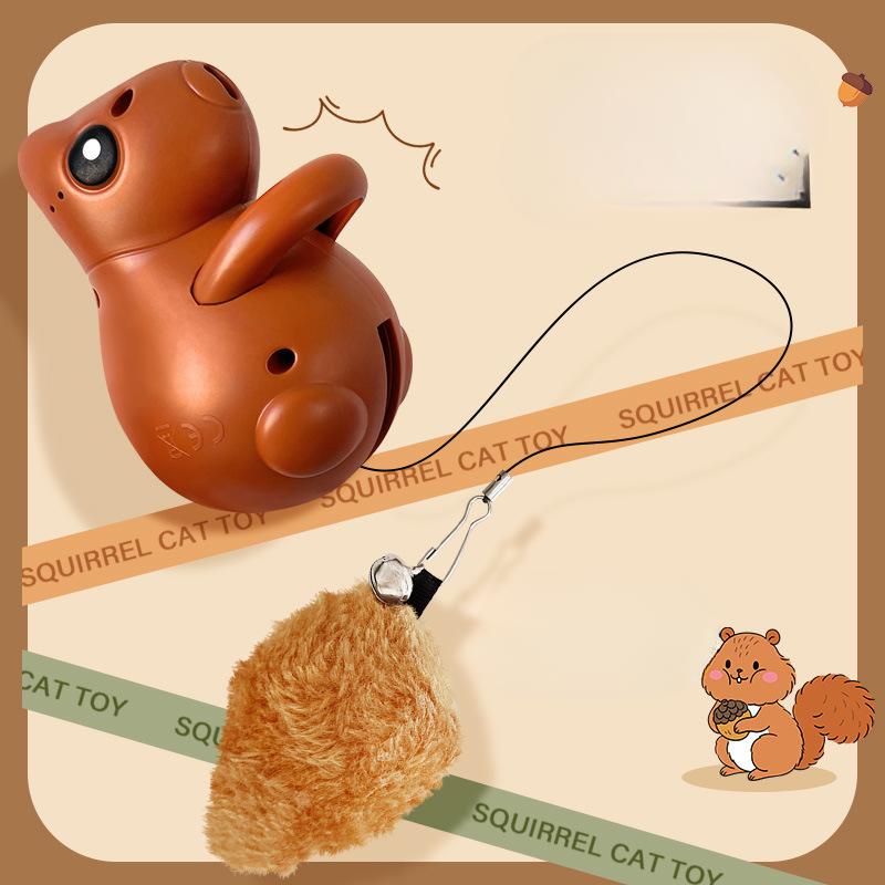 Intelligent Lifting Cat Toy for Pets  Electric Squirrel Hanging Cat Ball  Cat Self-pleasure and Boredom Relief Artifact