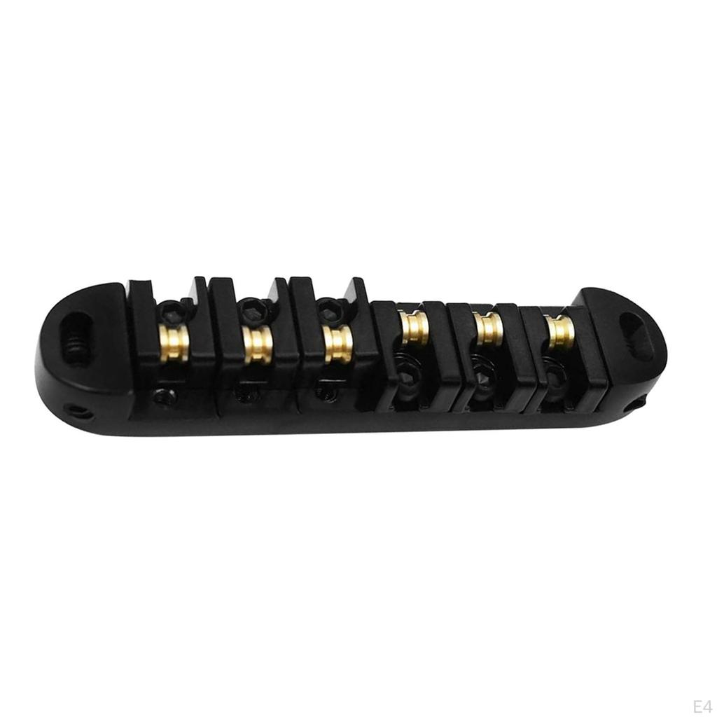 Guitar Replacement Parts Set ,Locking Bridge, Bridge Tailpiece, Durable, Roller Saddle Kits