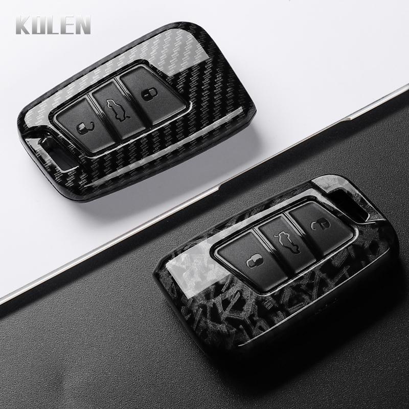 Abs Carbon Fiber Style Car Key Case Cover For Vw Volkswagen Magotan Gte Passat B6 B7 B8 Cc Arteon Skoda Fabia Superb A7 Kodiaq