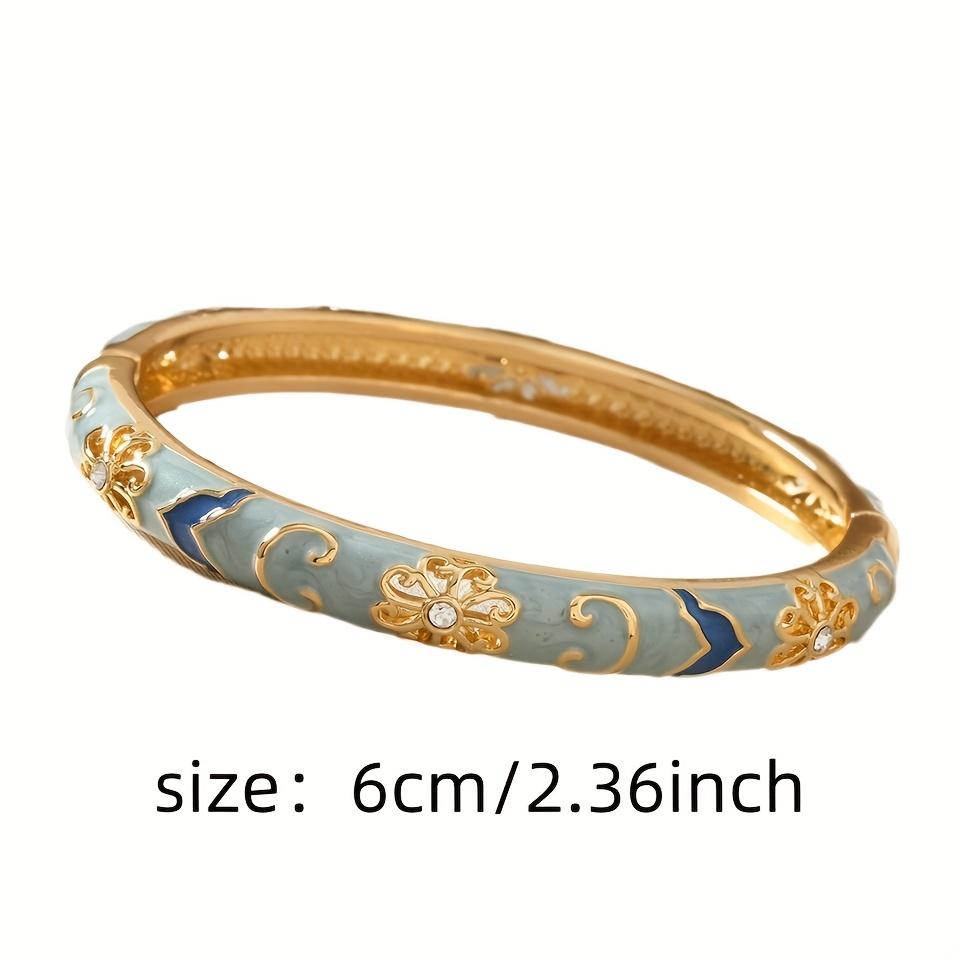 Elegant Bohemian-Inspired Polymer Clay Bangle Set - Mixed Color, Floral & Geometric Designs, Lightweight, Luxury Feel, Perfect for Weddings