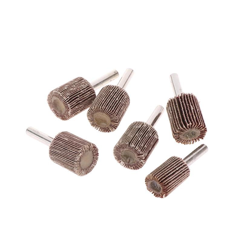 3Pcs 80 Grits Alumina Particles Flap Wheel Sanding Paper Flap Wheel For Removing Rust Deburring Grinding Polishing Flat