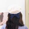 Sweet White Sailor Hat Korean Style Octagonal Cap Casual Painter Hat  Spring Summer