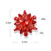 Crystal glass brooch, alloy rhinestone chest flower, clothing accessories, brooch, European and American fashion temperament
