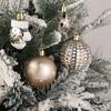 42PCS 6CM Christmas Ball Champagne Xmas Tree Hanging Pendant Ornaments 2025 Christmas Home Decoration 2026 New Year Party Gifts
