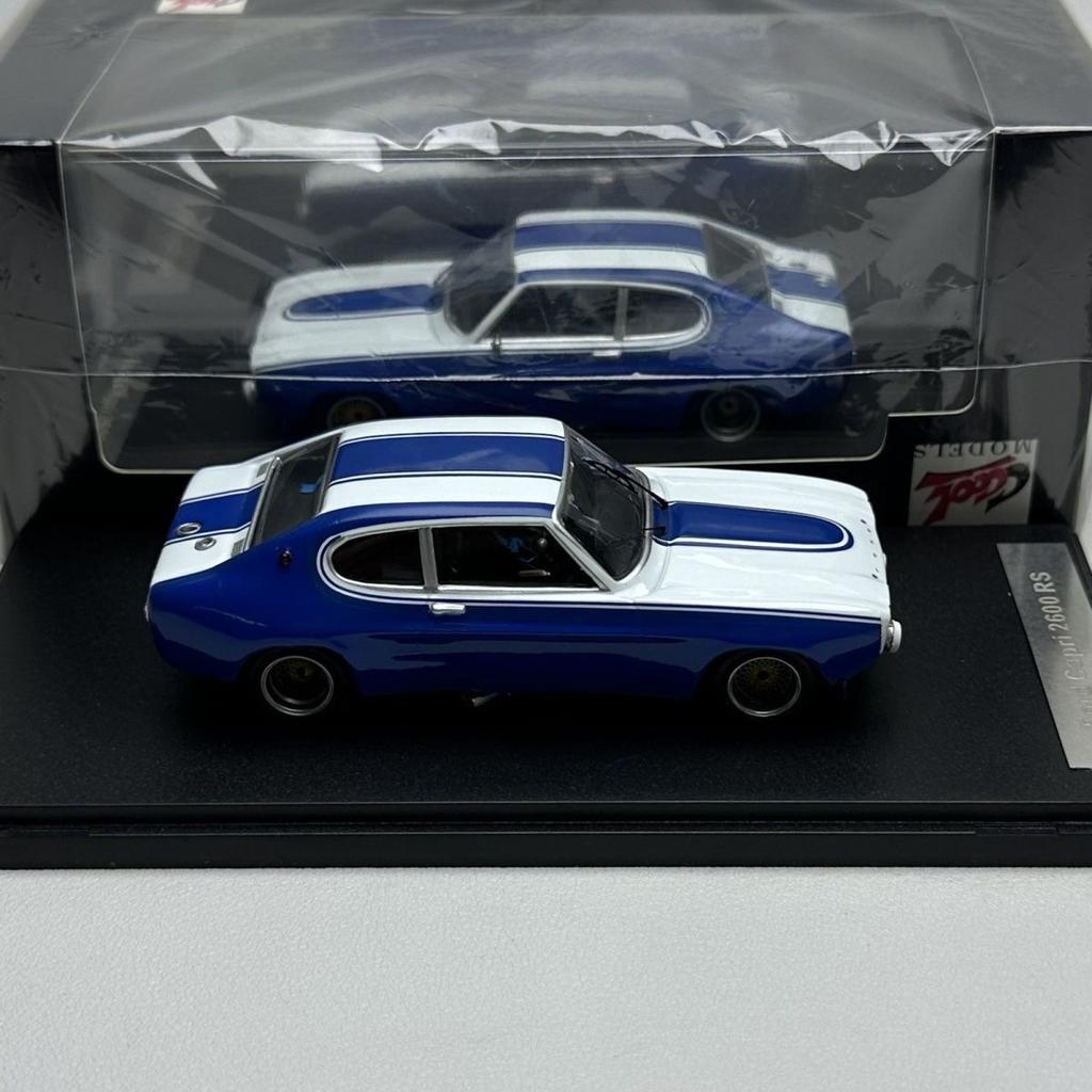 SHNU9 1:43 Alloy Car Cool Ford Capri 2600 Rs Ford Sports Car Model Classic Retro Collection