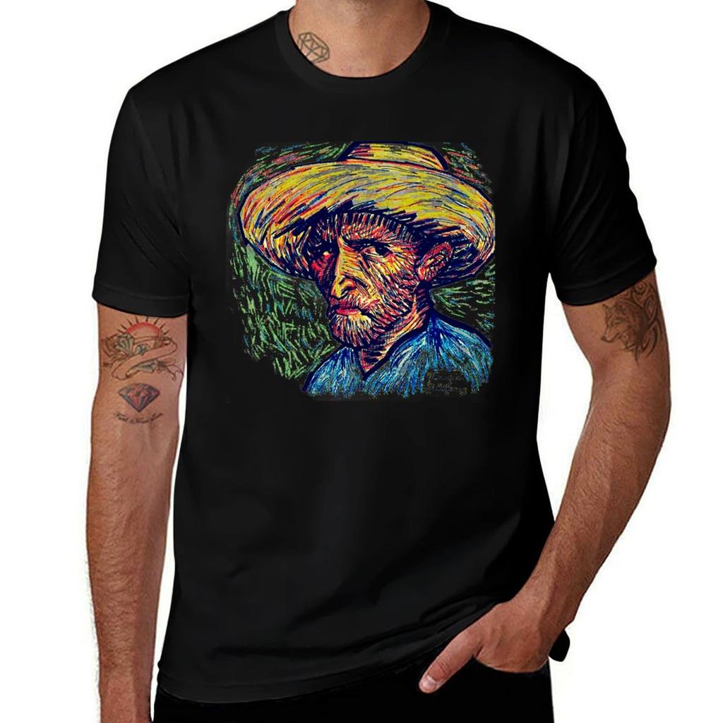 Vincent Portrait TShirt AntiFade Casual Tee Shirt