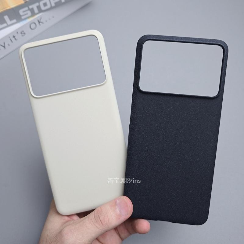 For Xiaomi POCO F6 Pro Case Matte Rock Sand PC Lightweight Hard Back Cover For Poco F6 Pro Fingerprint-Resistant Shell