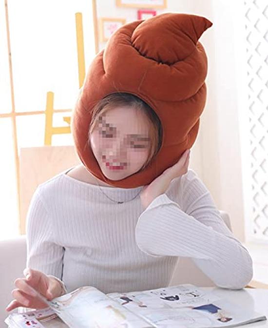 [DOKiDOKi] Boné de Cocô, Cosplay, Fantasia Unko, Chapéu de Cocô, Acessório de Cabeça, Fantasia Kigurumi de Cocô, Máscara, Sessão de Fotos, Item Divertido, Evento, Artigos para Festa,