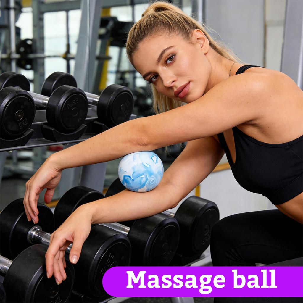 Massage Ball Used For Fascial Relaxation, Of Deep Tissue Massage The Shoulder And Back, Relieving  Point Pain, Eliminating Muscle Nodules