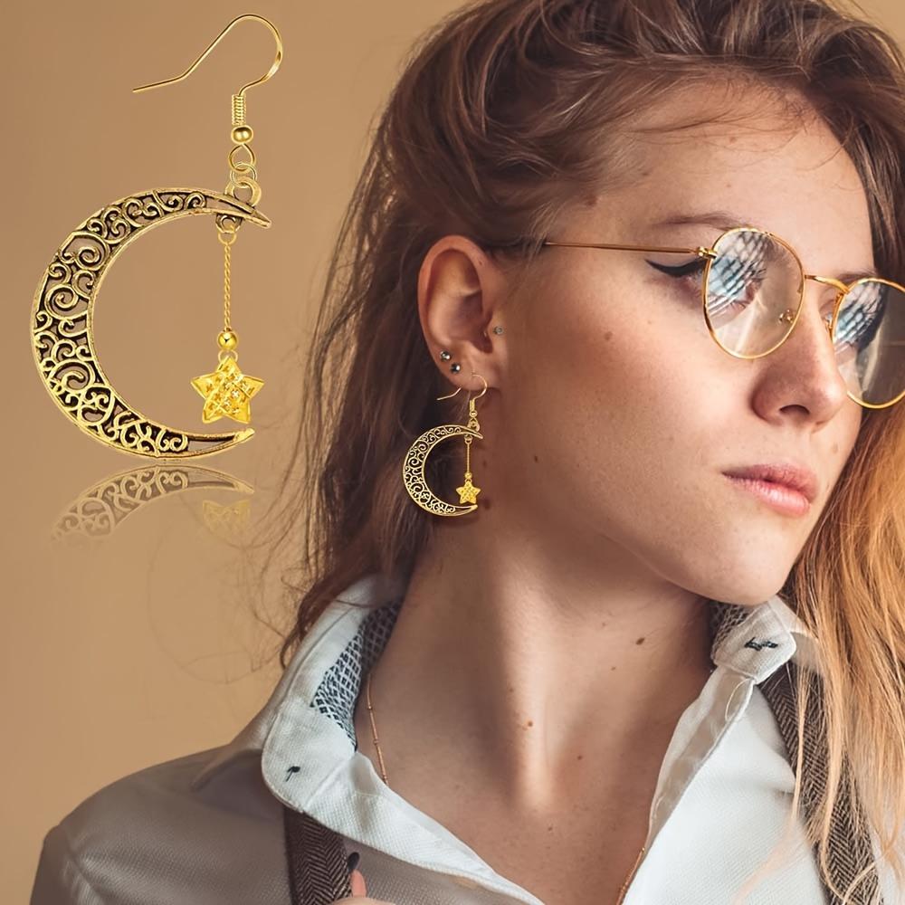 5/10/20pcs Simple Hollow Moon Small Pendant Hollow Crescent Alloy Pendant Necklace Bracelet Foot Chain Phone Chain DIY Jewelry Making