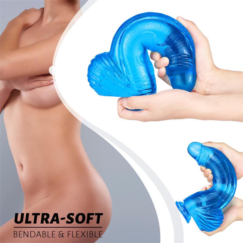 Female Oversized Dildo Color Transparent Simulation Dildo Penis Adult Erotic Sex Products