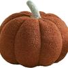 3D Simulated Pumpkin Pillow Plush Pillow Sofa Cushion (7.8inch, Olive)