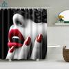 African Shower Curtain African Girl Women Life Art Shower Curtains Bathroom Curtain Frabic Waterproof Polyester with Hooks