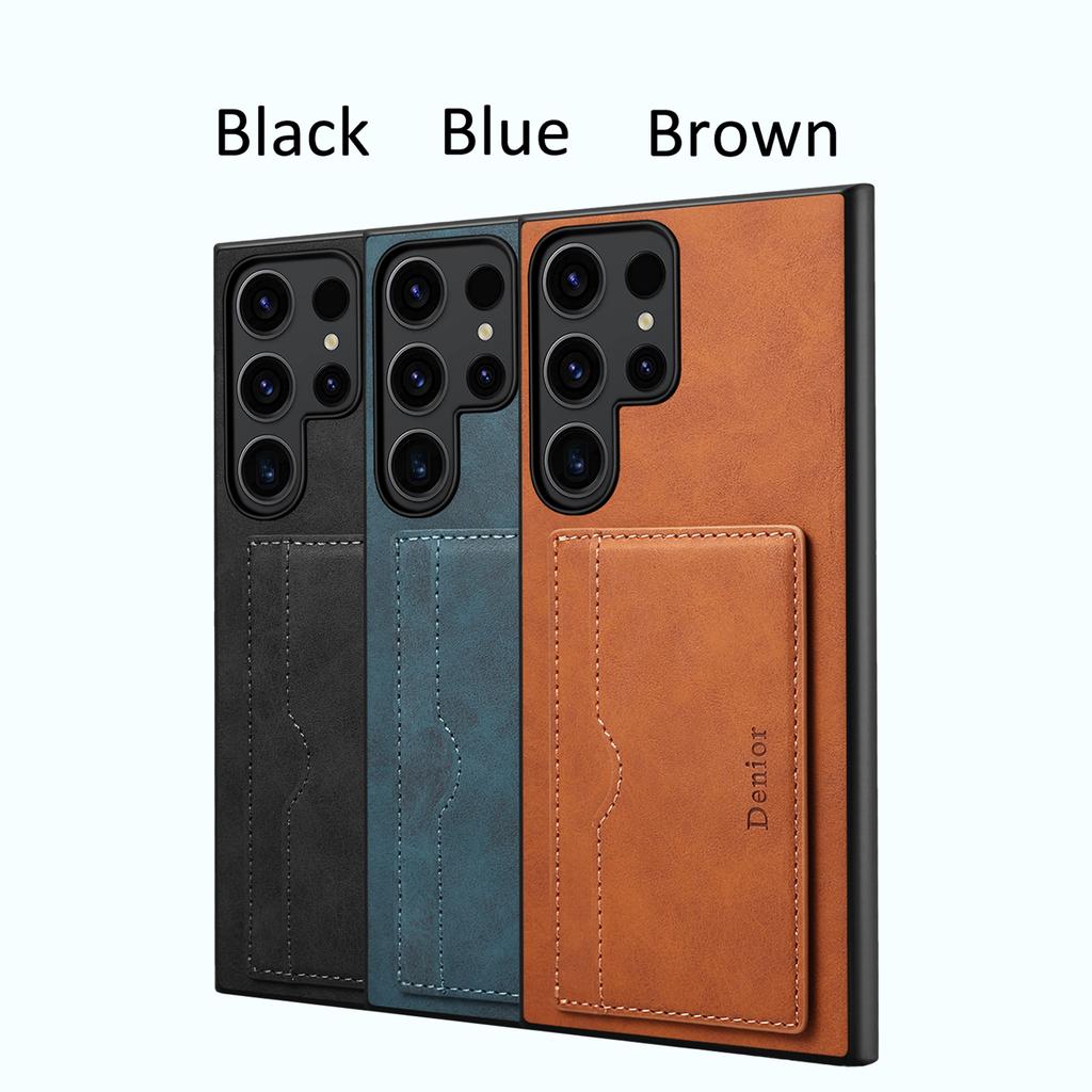 EUCAGR for Samsung Galaxy S26 Ultra S26 S26Plus Luxury Retro Wallet Phone Case Card Holder PU Leather Stand Back Cover