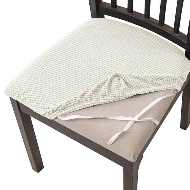 1 2 4 6pcs Spandex Jacquard Chair Cushion Covers Removable Dining Chair Seat Cover Stretch Chair Seat Slipcover Dining Room for Home
