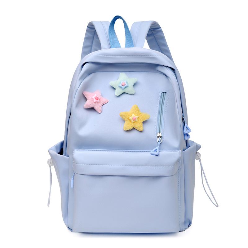 Schoolbag schoolbag female student simple versatile college student backpack ins wind Korean version junior high school student lightweight versatile