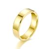 4mm/6mm/8mm Double Beveled Polished Stainless Steel/Titanium Ring - European & American Style