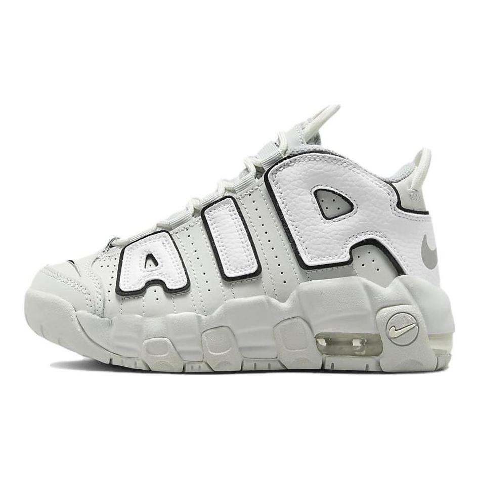 Nike Air More Uptempo PS Photon Dust Black Vaikų Sneaker'iai Balti Metalinio Sidabro FD0023-001