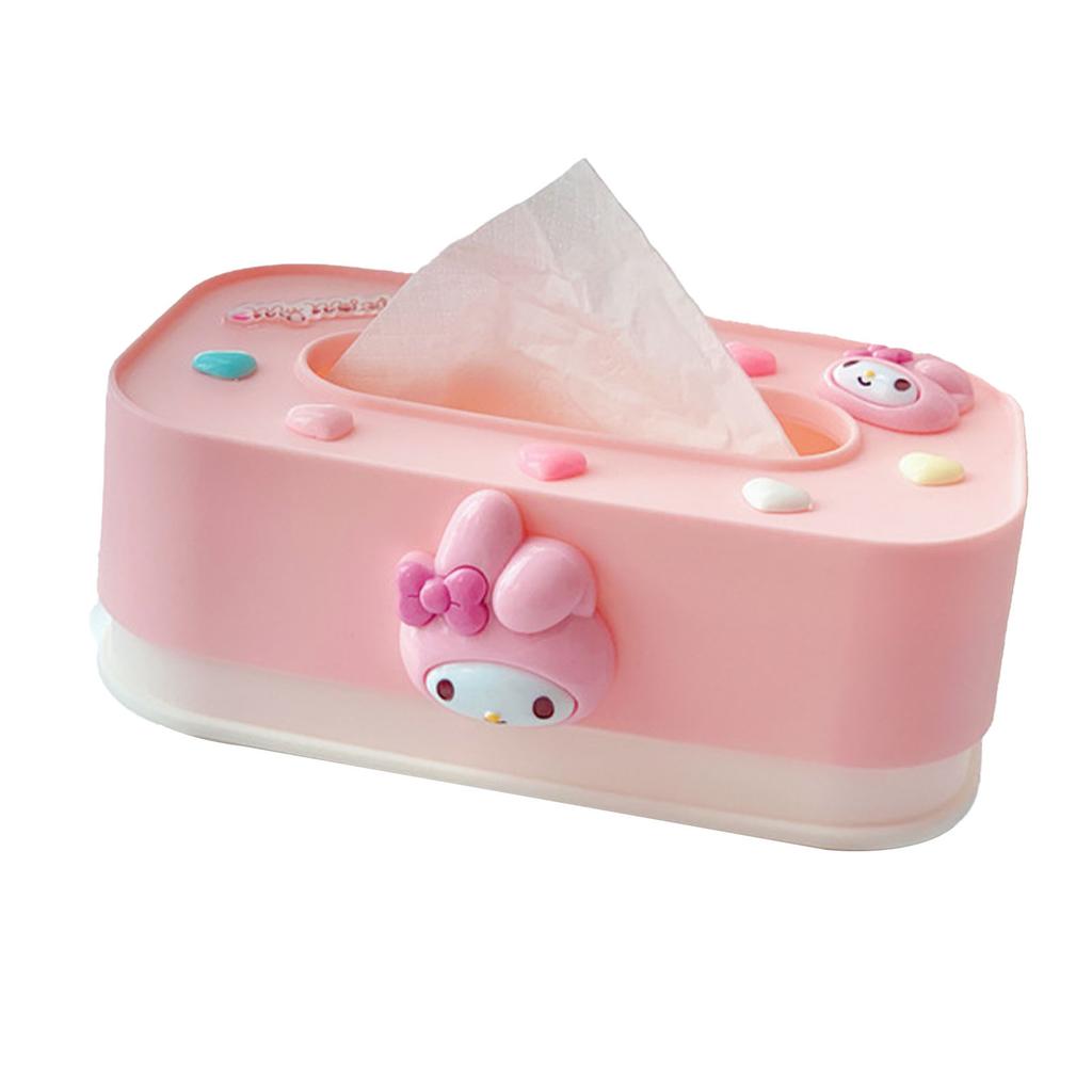 Cute Lift Tissue Box Rectangular Plastic Free Adjustable Lift Lifting Tissue Box for Bedroom Living